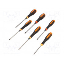 BE-9881TB; Kit: screwdrivers; Pcs: 6; assisted with a key; Phillips,slot; BAHCO