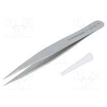TL 00-SA-SL; Tweezers; 120mm; Blades: straight; Blade tip shape: sharp; LINDSTROM