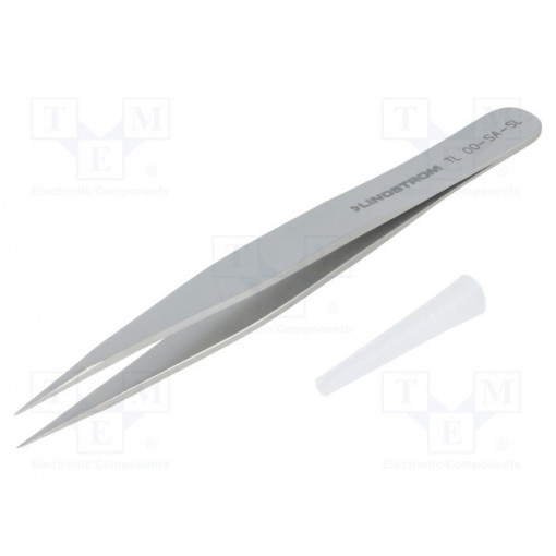 TL 00-SA-SL; Tweezers; 120mm; Blades: straight; Blade tip shape: sharp; LINDSTROM