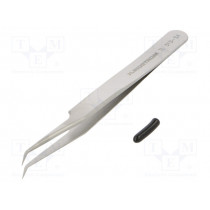TL 51S-SA; Tweezers; 115mm; for precision works; Blades: curved,narrowed; LINDSTROM