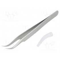 TL 7-SA; Tweezers; 115mm; for precision works; Blades: curved; LINDSTROM
