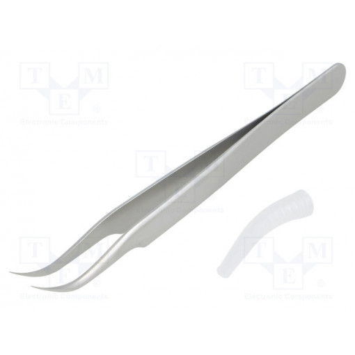 TL 7-SA; Tweezers; 115mm; for precision works; Blades: curved; LINDSTROM