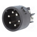 SA3243; Connector: circular; male; PIN: 6; 3A; 250V; 1mm2; BULGIN