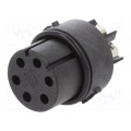 SA3244; Connector: circular; female; PIN: 6; 3A; 250V; 1mm2; BULGIN