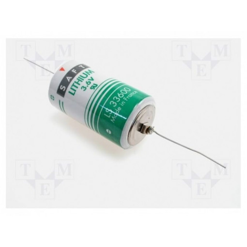 LS 33600CNA; Battery: lithium; 3.6V; D; axial; Ø33.5x61.5mm; 17000mAh; SAFT LS 33600CNA; Battery: lithium; 3.6V; D; axial; Ø33.5x61.5mm; 17000mAh; SAFT