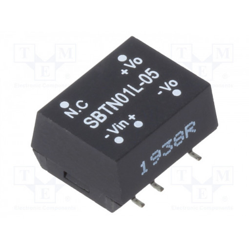 SBTN01L-05; Converter: DC/DC; 1W; Uin: 4.5÷5.5V; 5VDC; Iout: 20÷200mA; SMD; 1.1g; MEAN WELL