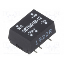SBTN01M-12; Converter: DC/DC; 1W; Uin: 10.8÷13.2V; 12VDC; Iout: 8.4÷84mA; SMD; MEAN WELL