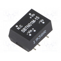 SBTN01M-15; Converter: DC/DC; 1W; Uin: 10.8÷13.2V; 15VDC; Iout: 6.7÷67mA; SMD; MEAN WELL