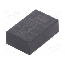 SCWN06C-12; Converter: DC/DC; 6W; Uin: 36÷72V; 12VDC; Iout: 500mA; DIP24; 12.5g; MEAN WELL