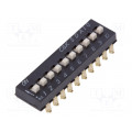 SDA10H1SBD; Switch: DIP-SWITCH; Poles number: 10; ON-OFF; 0.025A/24VDC; Pos: 10; C&K