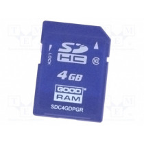 SDC4GDPGRB; Memory card; industrial; SD,pSLC; 4GB; Class 10; -40÷85°C; GOODRAM INDUSTRIAL
