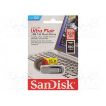 SDCZ73-128G-G46; Pendrive; USB 3.0; 128GB; 150MB/s; ULTRA FLAIR; SANDISK SDCZ73-128G-G46; Pendrive; USB 3.0; 128GB; 150MB/s; ULTRA FLAIR; SANDISK