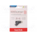 SDDDC3-256G-G46; Pendrive; USB 3.1; 256GB; 150MB/s; USB A,USB C; DUAL DRIVE GO; SANDISK