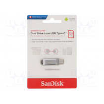 SDDDC4-128G-G46; Pendrive; USB 3.1; 128GB; 150MB/s; USB A,USB C; SANDISK