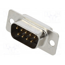 SDEB-9P(55); D-Sub; PIN: 9; socket; male; THT; Series: SD; Plating: gold-plated; HIROSE