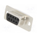 SDEB-9S(55); D-Sub; PIN: 9; socket; female; THT; Series: SD; Plating: gold-plated; HIROSE SDEB-9S(55); D-Sub; PIN: 9; socket; female; THT; Series: SD; Plating: gold-plated; HIROSE