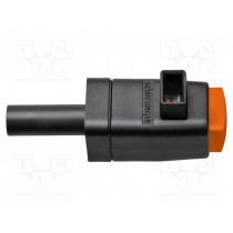 SDK799/OR; Laboratory clamp; orange; 300VDC; 16A; Contacts: nickel; -25÷90°C; SCHÜTZINGER