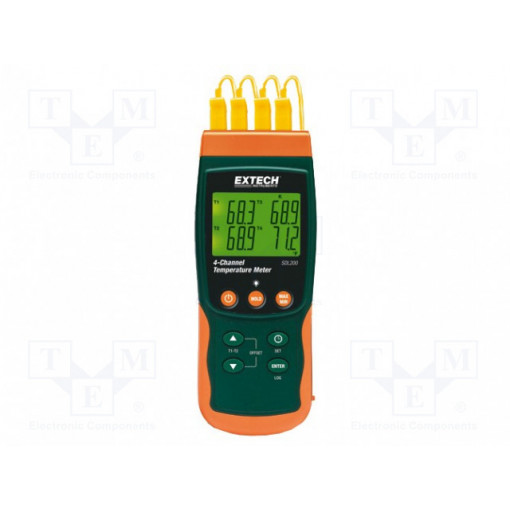 SDL200; Meter: temperature; LCD x2,with a backlit; -199.99÷850°C; EXTECH