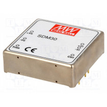 SDM30-12S5; Converter: DC/DC; 25W; Uin: 9.2÷18V; 5VDC; Iout: 5A; 2