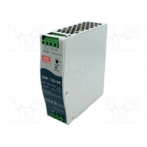 SDR-120-48; Power supply: switched-mode; 120W; 48VDC; 48÷55VDC; 2.5A; 670g; MEAN WELL