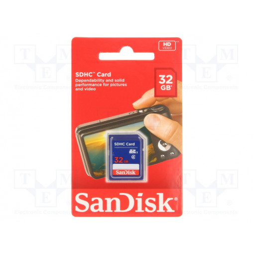 SDSDB-032G-B35; Memory card; SD HC; 32GB; Class 4; SANDISK SDSDB-032G-B35; Memory card; SD HC; 32GB; Class 4; SANDISK