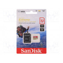 SDSQXAF-032G-GN6AA; Memory card; Extreme,UHS-I; for GoPro; SD HC Micro; 32GB; SANDISK