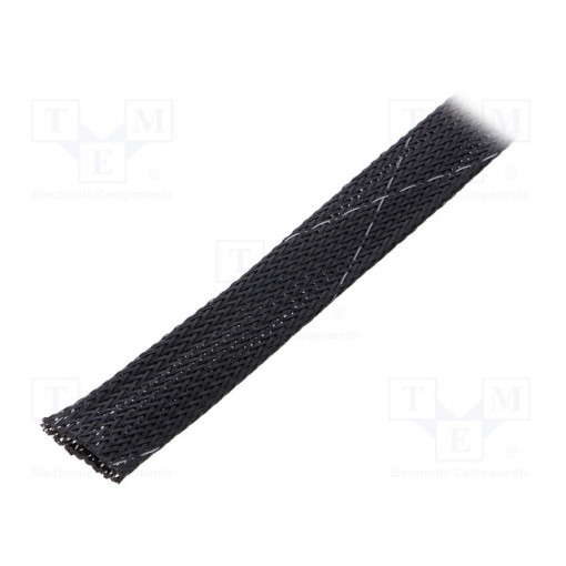 SE75PFR-CR0; Polyester conduit; Braid diameter: 12.7÷31.8,nom.19.1mm; black; PANDUIT