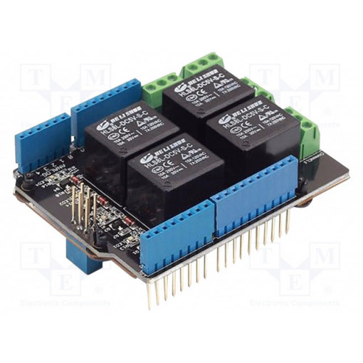 RELAY SHIELD V3.0; Arduino shield; GPIO; Arduino socket,Arduino plug,screw; SEEED STUDIO