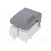 SER GY AU OA; Switch: keypad; Pos: 2; SPDT; 0.01A/24VDC; grey; Leads: for PCB; C&K