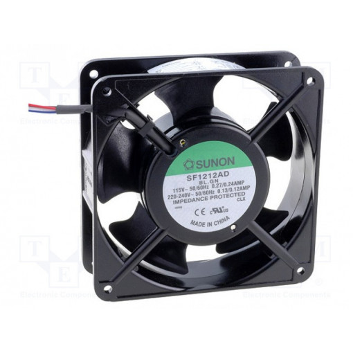 SF1212AD.BL.GN; Fan: AC; axial; 115/230VAC; 120x120x38mm; 195(±10%)m3/h; 49dBA; SUNON