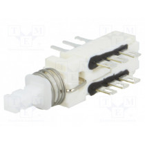 SF 2U EE; Switch: push-button; Pos: 2; DPDT; 0.5A/125VAC; 0.5A/30VDC; ON-ON; C&K