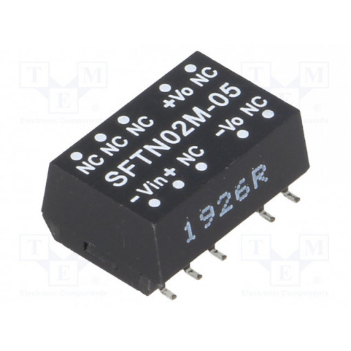 SFTN02M-05; Converter: DC/DC; 2W; Uin: 10.8÷13.2V; 5VDC; Iout: 40÷400mA; SMD; MEAN WELL