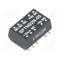SFTN02N-05; Converter: DC/DC; 2W; Uin: 21.6÷26.4V; 5VDC; Iout: 40÷400mA; SMD; MEAN WELL