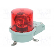SH1T-24-R; Signaller: lighting; rotating light; red; Series: SH1; 24VDC; IP66; QLIGHT