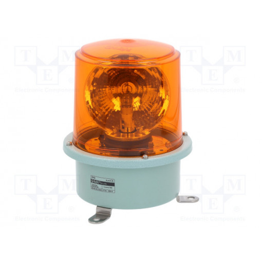 SH2-24-A; Signaller: lighting; rotating light; amber; Series: SH2; 24VDC; QLIGHT