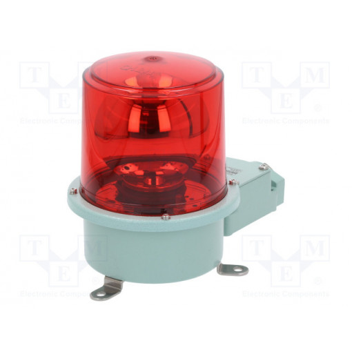 SH2T-24-R; Signaller: lighting; rotating light; red; Series: SH2; 24VDC; IP66; QLIGHT