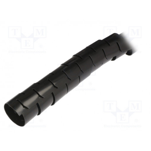 SHR-32-6NB; Spiral wrapping; ØBundle : 32mm; polyamide; black; L: 15m; A: 32mm; RICHCO