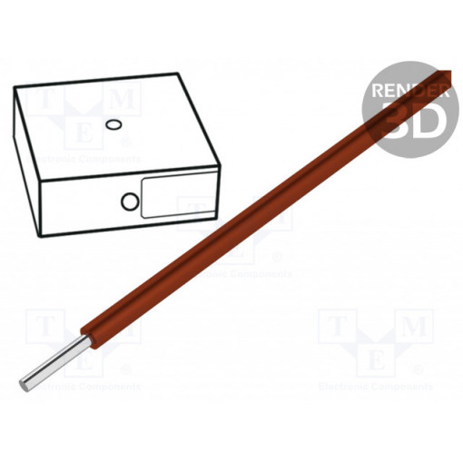 46504; Wire; SiD; solid; Cu; 1mm2; silicone; brown; -60÷180°C; 300/500V; HELUKABEL 46504; Wire; SiD; solid; Cu; 1mm2; silicone; brown; -60÷180°C; 300/500V; HELUKABEL