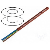 23132; Wire; SiHF; Cu; stranded; 25G0,75mm2; silicone rubber; brown-red; HELUKABEL