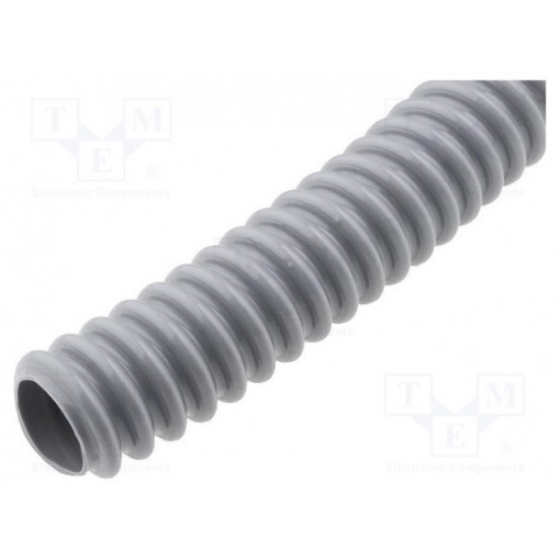 61747380; Protective tube; ØBraid : 16mm; PVC; grey; Len: 30m; -20÷70°C; LAPP KABEL