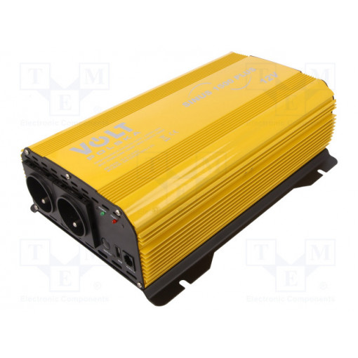 3SIR150012; Converter: automotive dc/ac; 1000W; Uout: 230VAC; 11÷15VDC; 0÷40°C; VOLT POLSKA 3SIR150012; Converter: automotive dc/ac; 1000W; Uout: 230VAC; 11÷15VDC; 0÷40°C; VOLT POLSKA