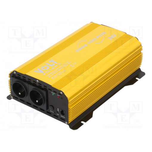 3SIR150024; Converter: automotive dc/ac; 1000W; Uout: 230VAC; 21÷28VDC; 0÷40°C; VOLT POLSKA 3SIR150024; Converter: automotive dc/ac; 1000W; Uout: 230VAC; 21÷28VDC; 0÷40°C; VOLT POLSKA
