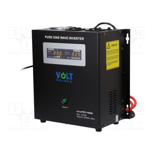 3SP100012W; Converter: dc/ac; 700W; Uout: 230VAC; Out: mains 230V; 0÷40°C; 12V; VOLT POLSKA 3SP100012W; Converter: dc/ac; 700W; Uout: 230VAC; Out: mains 230V; 0÷40°C; 12V; VOLT POLSKA