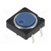 SKHCBKA010; Microswitch TACT; SPST; Pos: 2; 0.05A/12VDC; THT; 0.7N; 12x12x3.5mm; ALPS