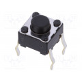 SKHHAKA010; Microswitch TACT; SPST; Pos: 2; 0.05A/12VDC; THT; 1N; 6x6x3.5mm; 5mm; ALPS SKHHAKA010; Microswitch TACT; SPST; Pos: 2; 0.05A/12VDC; THT; 1N; 6x6x3.5mm; 5mm; ALPS