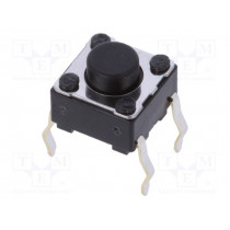 SKHHAKA010; Microswitch TACT; SPST; Pos: 2; 0.05A/12VDC; THT; 1N; 6x6x3.5mm; 5mm; ALPS