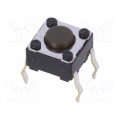 SKHHALA010; Microswitch TACT; SPST; Pos: 2; 0.05A/12VDC; THT; 1.6N; 6x6x3.5mm; ALPS SKHHALA010; Microswitch TACT; SPST; Pos: 2; 0.05A/12VDC; THT; 1.6N; 6x6x3.5mm; ALPS