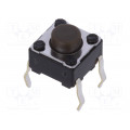 SKHHAMA010; Microswitch TACT; SPST; Pos: 2; 0.05A/12VDC; THT; 1.6N; 6x6x3.5mm; ALPS SKHHAMA010; Microswitch TACT; SPST; Pos: 2; 0.05A/12VDC; THT; 1.6N; 6x6x3.5mm; ALPS