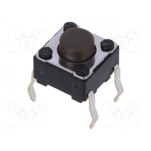 SKHHAMA010; Microswitch TACT; SPST; Pos: 2; 0.05A/12VDC; THT; 1.6N; 6x6x3.5mm; ALPS
