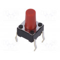 SKHHBSA010; Microswitch TACT; SPST; Pos: 2; 0.05A/12VDC; THT; 2.6N; 6x6x3.5mm; ALPS SKHHBSA010; Microswitch TACT; SPST; Pos: 2; 0.05A/12VDC; THT; 2.6N; 6x6x3.5mm; ALPS
